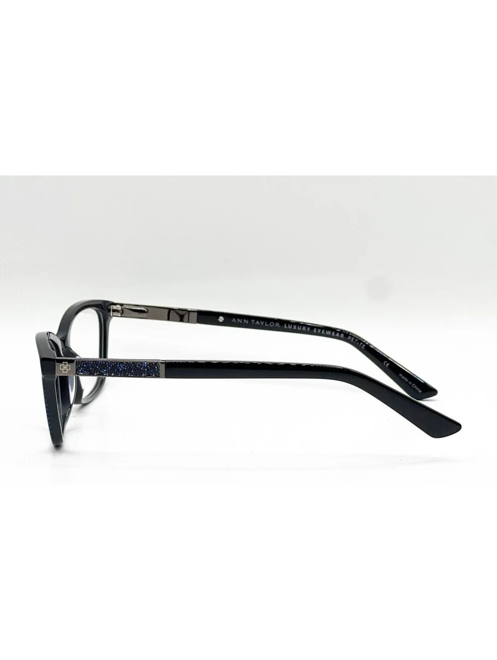 Ann Taylor Atp005 C03 Navy Black Authentic Eyeglasses 50-18-132